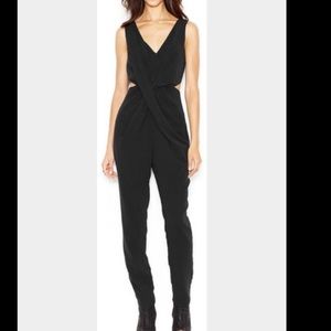 Rachel Roy Cutout Jumpsuit in Dark Green